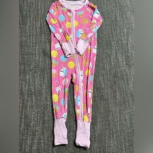 Little Sleepies size 6-12 month Milk and Cookie print